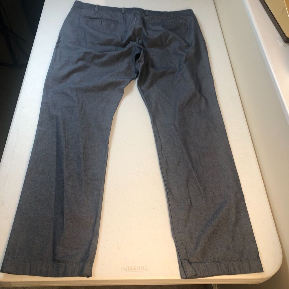 Tommy Hilfiger Mens Chino Pants Gray 40x33 Fit Preppy Minimalist Business Casual - Picture 4 of 11